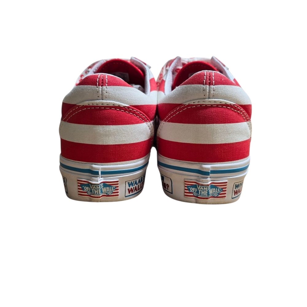 Vans Old Skool Where's Waldo Limited Edition Sneakers, Red/White, W Sz 7.5 M 6 - Picture 6 of 12